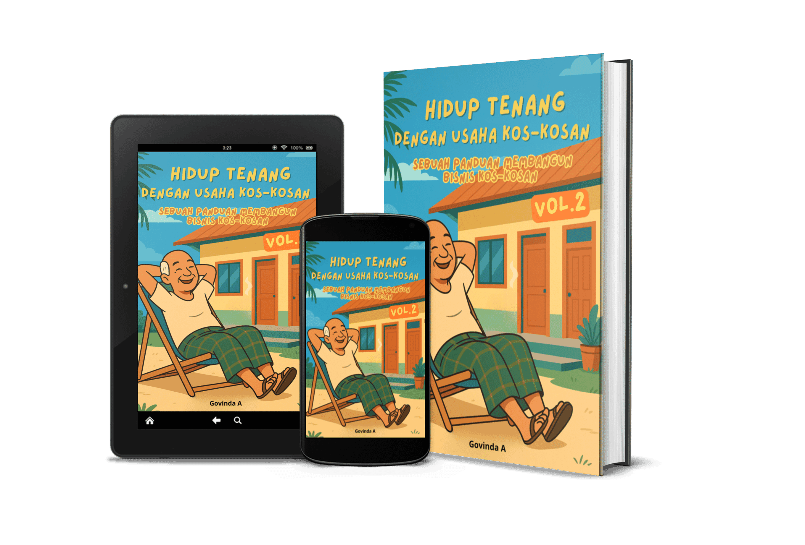 Cover Ebook Hidup Tenang dengan Usaha Kos-kosan Vol. 2